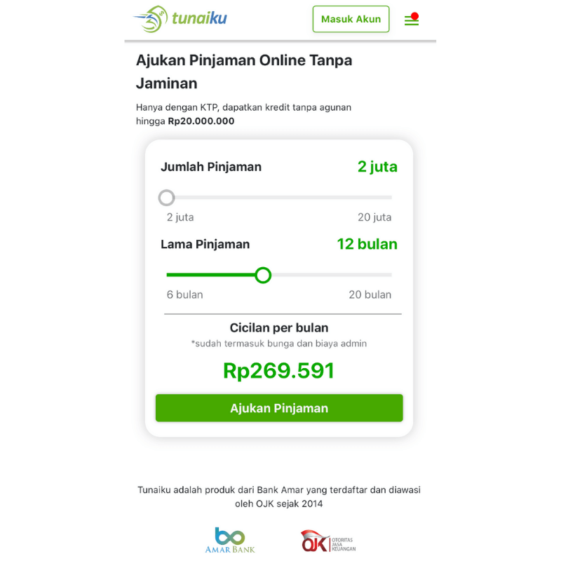 Review Tunaiku Amar Bank Aplikasi Pinjaman, Apakah Aman